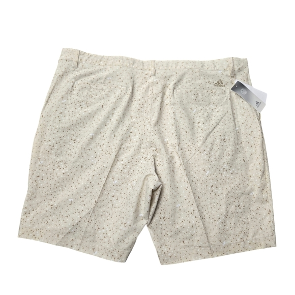 NWT Adidas Men Sz 42 Ultimate 365 Clear Brown Print Golf Flag Shorts HA9126 - Picture 6 of 16